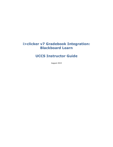 Blackboard Learn UCCS Instructor Guide August 2015