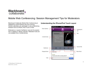 Mobile Web Conferencing: Session Management Tips for Moderators