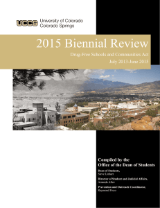 2015 Biennial Review Drug-Free Schools and Communities Act July 2013-June 2015
