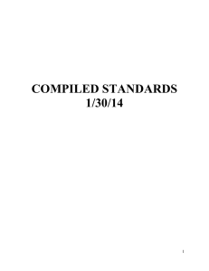 COMPILED STANDARDS 1/30/14 1