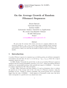 On the Average Growth of Random Fibonacci Sequences