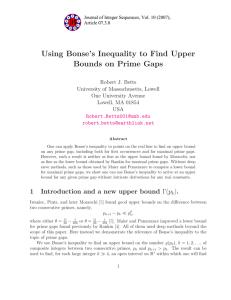 Using Bonse’s Inequality to Find Upper Bounds on Prime Gaps
