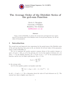 The Average Order of the Dirichlet Series of the gcd-sum Function