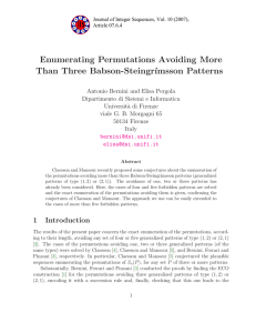Enumerating Permutations Avoiding More Than Three Babson-Steingr´ımsson Patterns