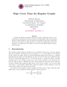 Edge Cover Time for Regular Graphs
