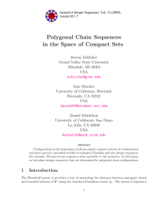Polygonal Chain Sequences in the Space of Compact Sets