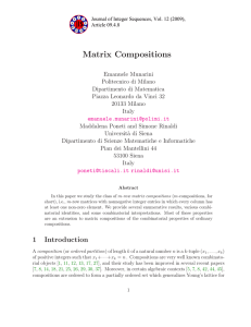 Matrix Compositions