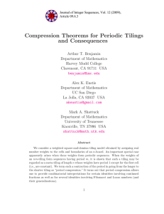 Compression Theorems for Periodic Tilings and Consequences