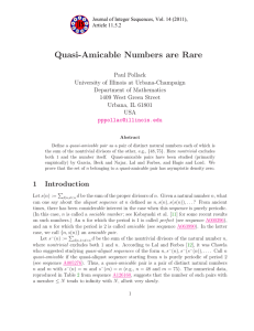 Quasi-Amicable Numbers are Rare