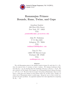 Ramanujan Primes: Bounds, Runs, Twins, and Gaps