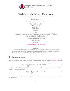 Weighted Gcd-Sum Functions