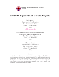 Recursive Bijections for Catalan Objects