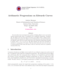 Arithmetic Progressions on Edwards Curves