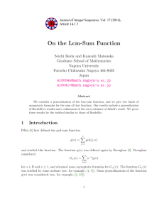 On the Lcm-Sum Function