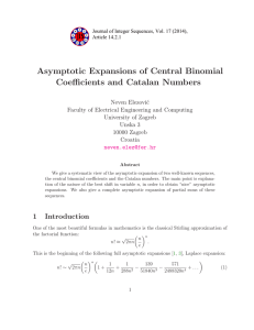 Asymptotic Expansions of Central Binomial Coefficients and Catalan Numbers