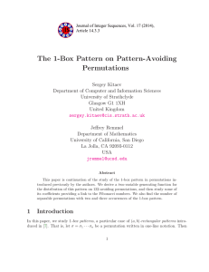 The 1-Box Pattern on Pattern-Avoiding Permutations