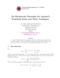 On Reciprocity Formulas for Apostol’s Dedekind Sums and Their Analogues um¨