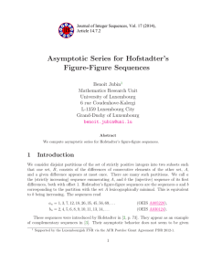Asymptotic Series for Hofstadter’s Figure-Figure Sequences