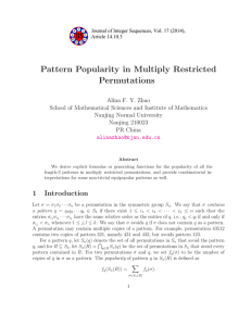 Pattern Popularity in Multiply Restricted Permutations