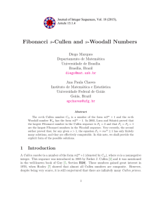 s-Cullen and s-Woodall Numbers Fibonacci
