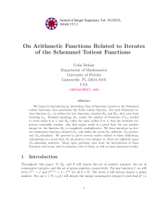 On Arithmetic Functions Related to Iterates of the Schemmel Totient Functions