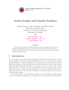 Action Graphs and Catalan Numbers