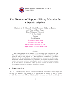 The Number of Support-Tilting Modules for a Dynkin Algebra