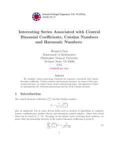 Interesting Series Associated with Central Binomial Coefficients, Catalan Numbers and Harmonic Numbers
