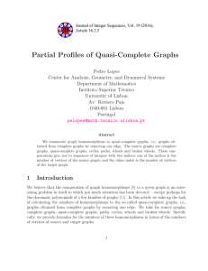 Partial Profiles of Quasi-Complete Graphs