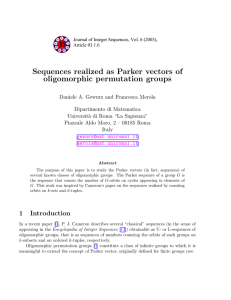Sequences realized as Parker vectors of oligomorphic permutation groups