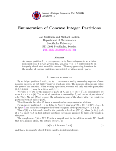 Enumeration of Concave Integer Partitions