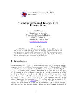 Counting Stabilized-Interval-Free Permutations