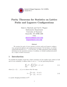 Parity Theorems for Statistics on Lattice Paths and Laguerre Configurations