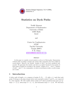 Statistics on Dyck Paths