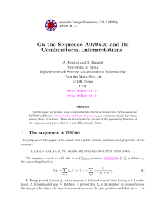 On the Sequence A079500 and Its Combinatorial Interpretations