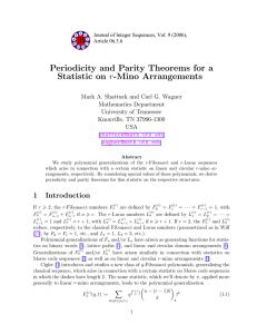 Periodicity and Parity Theorems for a r-Mino Arrangements Statistic on