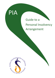 PIA Guide to a Personal Insolvency Arrangement
