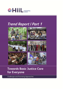 Trend Report | Part 1 Towards Basic Justice Care for Everyone