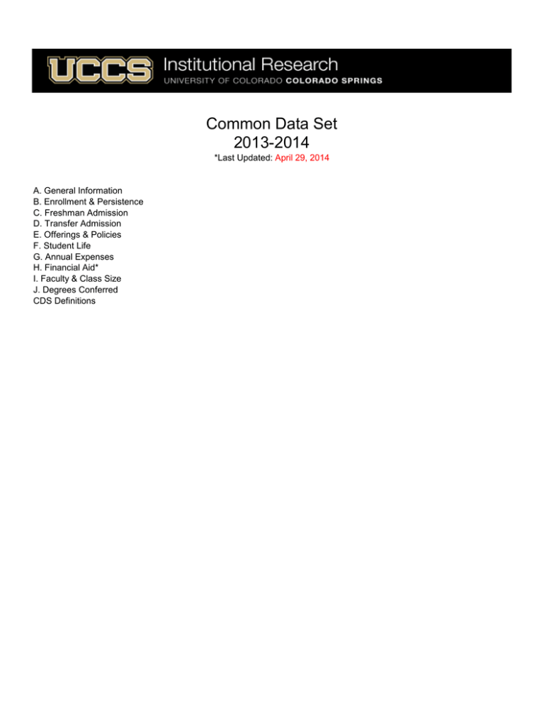 Common Data Set 20132014