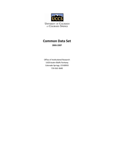 Common Data Set   2006‐2007 