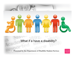 What if a have a disability?