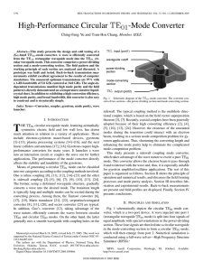 TE High-Performance Circular -Mode Converter 01