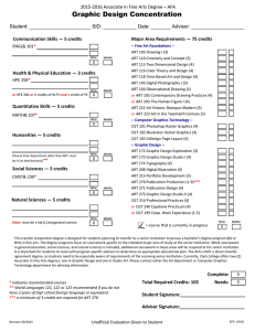 Graphic Design Concentration