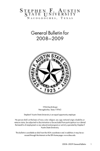 General Bulletin for 2008–2009