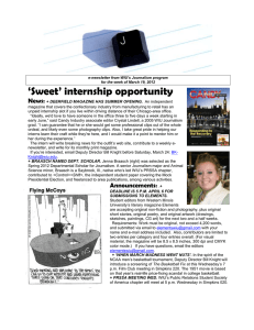 ‘Sweet’ internship opportunity News: