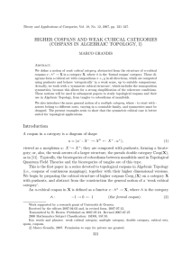 HIGHER COSPANS AND WEAK CUBICAL CATEGORIES (COSPANS IN ALGEBRAIC TOPOLOGY, I)