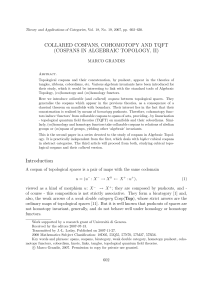 COLLARED COSPANS, COHOMOTOPY AND TQFT (COSPANS IN ALGEBRAIC TOPOLOGY, II) MARCO GRANDIS