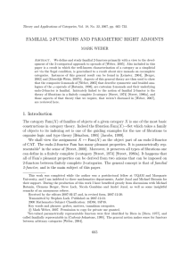 FAMILIAL 2-FUNCTORS AND PARAMETRIC RIGHT ADJOINTS MARK WEBER