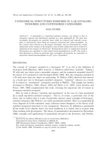 CATEGORICAL STRUCTURES ENRICHED IN A QUANTALOID: TENSORED AND COTENSORED CATEGORIES ISAR STUBBE