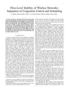 Flow-Level Stability of Wireless Networks: Separation of Congestion Control and Scheduling